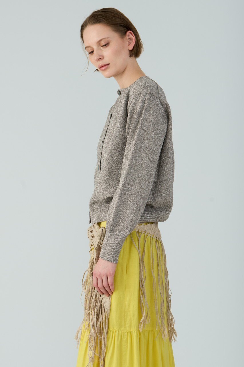【ハウス オブ ロータス/HOUSE OF LOTUS】のラメクルーカーディガン 人気、トレンドファッション・服の通販 founy(ファニー) 　ファッション　Fashion　レディースファッション　Fashion for Women　トップス・カットソー　Cut & Sew Tops　ニット　Knit Tops & Sweaters　カーディガン・羽織り　Layered Style Cardigans　カーディガン　Cardigan, Knitwear　羽織　Haori, Light Jacket　other-7|ID: prp329100004430236 ipo3291000000032941566