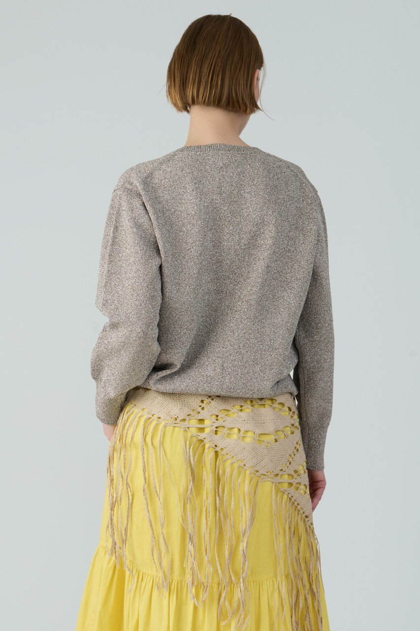 【ハウス オブ ロータス/HOUSE OF LOTUS】のラメクルーカーディガン 人気、トレンドファッション・服の通販 founy(ファニー) 　ファッション　Fashion　レディースファッション　Fashion for Women　トップス・カットソー　Cut & Sew Tops　ニット　Knit Tops & Sweaters　カーディガン・羽織り　Layered Style Cardigans　カーディガン　Cardigan, Knitwear　羽織　Haori, Light Jacket　other-8|ID: prp329100004430236 ipo3291000000032941575