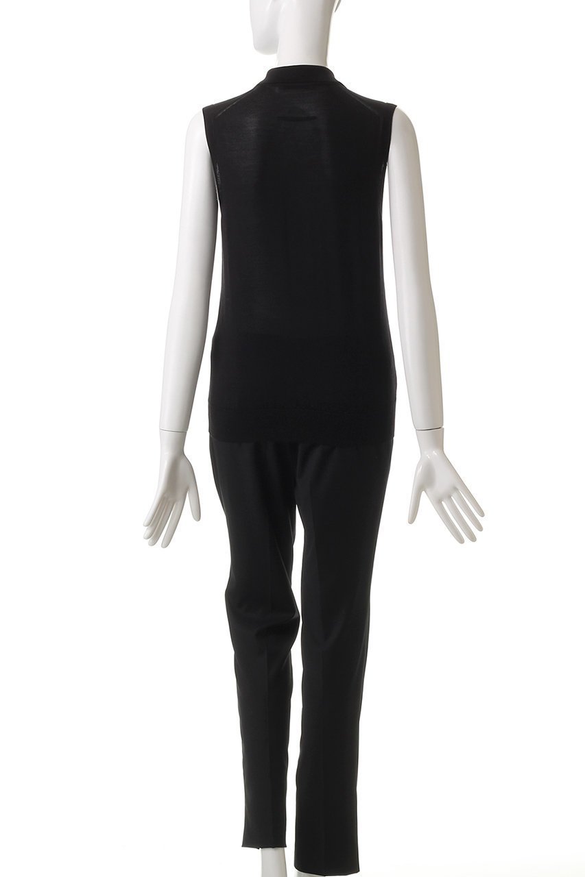 【スローン/SLOANE】の18G天竺 シルク ワイドフィットノースリーブポロ 人気、トレンドファッション・服の通販 founy(ファニー) 　ファッション　Fashion　レディースファッション　Fashion for Women　トップス・カットソー　Cut & Sew Tops　ニット　Knit Tops & Sweaters　キャミソール&ノースリーブ　Camisoles & Sleeveless Tops　カジュアルプルオーバー・ニットトップス　Pullovers & Knit Tops / Casual Pullovers　なめらか　Smooth, Silky Texture　インナー　Innerwear　シルク　Silk, 100% Silk　ジャケット　Jacket, Outerwear　ノースリーブ　Sleeveless, No-Sleeve　ラグジュアリー　Luxury, Elegant　エレガント 上品　Elegant　other-4|ID: prp329100004430240 ipo3291000000032934368