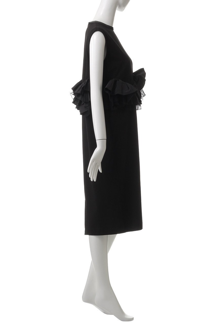 【マリリンムーン/MARILYN MOON】のタフタスパイラルラッフルスリーブドレス 人気、トレンドファッション・服の通販 founy(ファニー) 　ファッション　Fashion　レディースファッション　Fashion for Women　ワンピース　Dresses　フォーマル・パーティードレス・結婚式用ドレス　Elegant & Casual Dresses　チュニック　Tunic Tops & Dresses　サンダル　Sandals, Summer Shoes　スニーカー　Sneakers, Trainers　タフタ　Taffeta, Structured Fabric　チュニック　Tunic, Long Top　チュール　Tulip, Tulip Motif　ドレス　Dress, One-Piece　ラッフル　Ruffle, Frill　リゾート　Resort, Vacation Style　ロング　Long, Long-Length　エレガント 上品　Elegant　夏　Summer　other-3|ID: prp329100004430242 ipo3291000000032864475