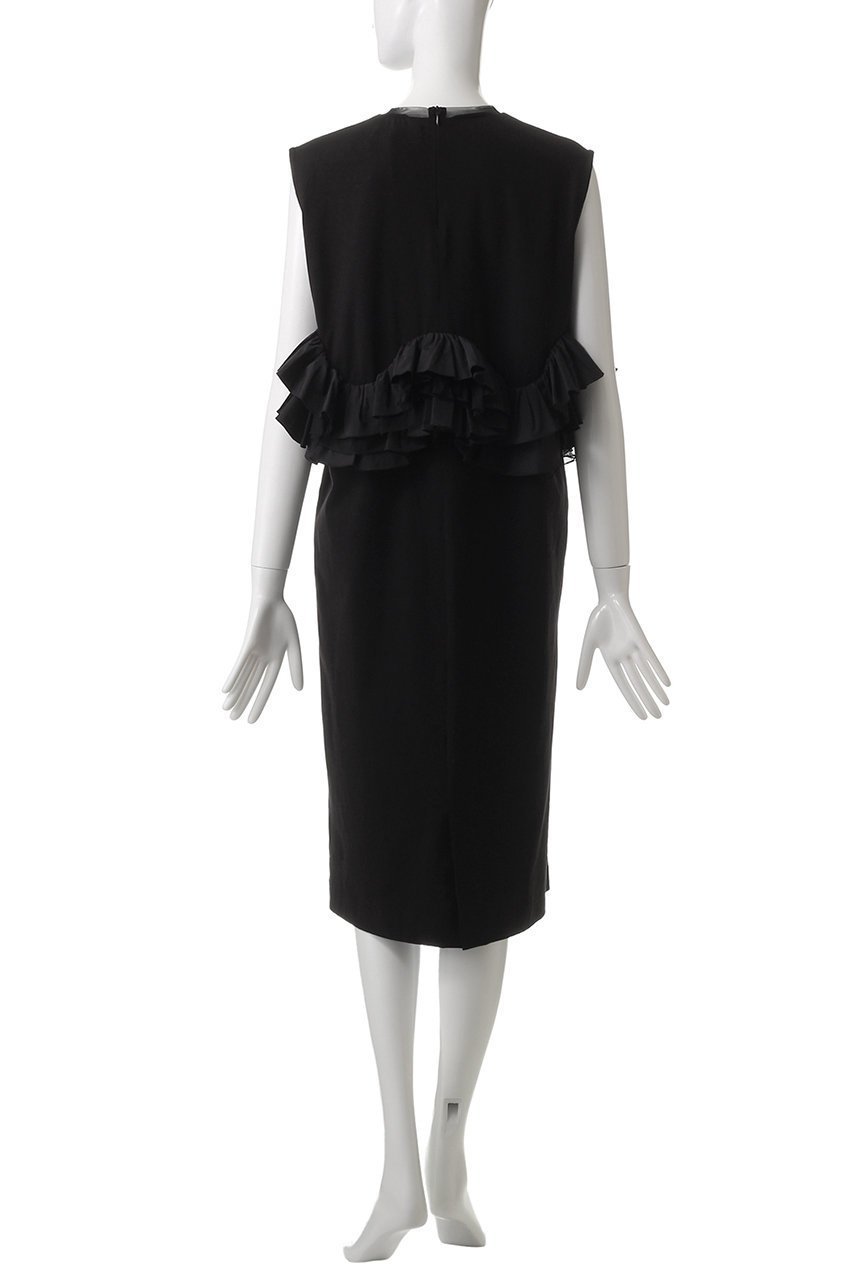 【マリリンムーン/MARILYN MOON】のタフタスパイラルラッフルスリーブドレス 人気、トレンドファッション・服の通販 founy(ファニー) 　ファッション　Fashion　レディースファッション　Fashion for Women　ワンピース　Dresses　フォーマル・パーティードレス・結婚式用ドレス　Elegant & Casual Dresses　チュニック　Tunic Tops & Dresses　サンダル　Sandals, Summer Shoes　スニーカー　Sneakers, Trainers　タフタ　Taffeta, Structured Fabric　チュニック　Tunic, Long Top　チュール　Tulip, Tulip Motif　ドレス　Dress, One-Piece　ラッフル　Ruffle, Frill　リゾート　Resort, Vacation Style　ロング　Long, Long-Length　エレガント 上品　Elegant　夏　Summer　other-4|ID: prp329100004430242 ipo3291000000032864480