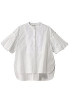 【マリリンムーン/MARILYN MOON】のフリンジビーズモチーフハーフスリーブブラウス 人気、トレンドファッション・服の通販 founy(ファニー) ファッション Fashion レディースファッション Fashion for Women トップス・カットソー Cut & Sew Tops シャツ・ブラウス・オフィスカジュアル Elegant Blouses & Button-Ups ショート Short, Short Length ジャケット Jacket, Outerwear スパンコール Sequins, Sequin Embellishment スリーブ Sleeve, Long Sleeve / Short Sleeve デニム Denim, Jeans Material バルーン Balloon, Balloon Silhouette フリンジ Fringe, Tassel エレガント 上品 Elegant ビジネス 仕事 通勤 Business / Work / Commuting thumbnail ホワイト|ID: prp329100004430244 ipo3291000000032909832
