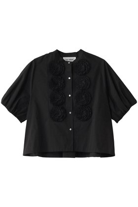 【マリリンムーン/MARILYN MOON】のドラマティックタックモチーフハーフスリーブブラウス 人気、トレンドファッション・服の通販 founy(ファニー) ファッション Fashion レディースファッション Fashion for Women トップス・カットソー Cut & Sew Tops シャツ・ブラウス・オフィスカジュアル Elegant Blouses & Button-Ups クロップド Cropped, Short Length シアー Sheer, See-Through ショート Short, Short Length ジャケット Jacket, Outerwear スリーブ Sleeve, Long Sleeve / Short Sleeve ダウン Down, Puffer チュール Tulip, Tulip Motif デニム Denim, Jeans Material バランス Balance, Style Balance バルーン Balloon, Balloon Silhouette フラワー Flower, Floral モチーフ Motif, Design Theme ビジネス 仕事 通勤 Business / Work / Commuting |ID:prp329100004430245