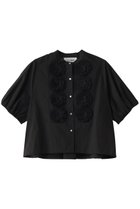 【マリリンムーン/MARILYN MOON】のドラマティックタックモチーフハーフスリーブブラウス 人気、トレンドファッション・服の通販 founy(ファニー) ファッション Fashion レディースファッション Fashion for Women トップス・カットソー Cut & Sew Tops シャツ・ブラウス・オフィスカジュアル Elegant Blouses & Button-Ups クロップド Cropped, Short Length シアー Sheer, See-Through ショート Short, Short Length ジャケット Jacket, Outerwear スリーブ Sleeve, Long Sleeve / Short Sleeve ダウン Down, Puffer チュール Tulip, Tulip Motif デニム Denim, Jeans Material バランス Balance, Style Balance バルーン Balloon, Balloon Silhouette フラワー Flower, Floral モチーフ Motif, Design Theme ビジネス 仕事 通勤 Business / Work / Commuting thumbnail ブラック|ID: prp329100004430245 ipo3291000000032835264