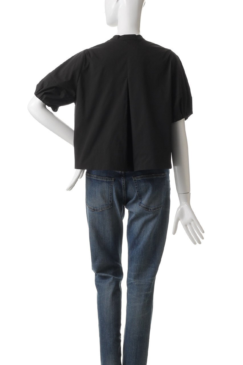 【マリリンムーン/MARILYN MOON】のドラマティックタックモチーフハーフスリーブブラウス 人気、トレンドファッション・服の通販 founy(ファニー) 　ファッション　Fashion　レディースファッション　Fashion for Women　トップス・カットソー　Cut & Sew Tops　シャツ・ブラウス・オフィスカジュアル　Elegant Blouses & Button-Ups　クロップド　Cropped, Short Length　シアー　Sheer, See-Through　ショート　Short, Short Length　ジャケット　Jacket, Outerwear　スリーブ　Sleeve, Long Sleeve / Short Sleeve　ダウン　Down, Puffer　チュール　Tulip, Tulip Motif　デニム　Denim, Jeans Material　バランス　Balance, Style Balance　バルーン　Balloon, Balloon Silhouette　フラワー　Flower, Floral　モチーフ　Motif, Design Theme　ビジネス 仕事 通勤　Business / Work / Commuting　other-4|ID: prp329100004430245 ipo3291000000035957907