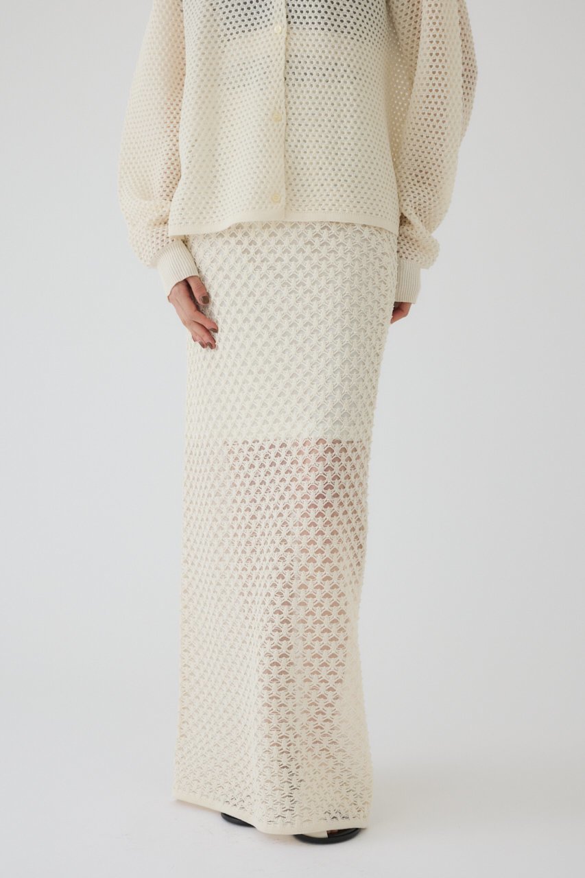 【リムアーク/RIM.ARK】のLace knit SK/スカート 人気、トレンドファッション・服の通販 founy(ファニー) 　ファッション　Fashion　レディースファッション　Fashion for Women　スカート　Skirts　ロングスカート　Long Skirts / Maxi & Midi Skirts　おすすめ　Recommended / Our Picks　シンプル　Simple, Minimal　スマート　Smart, Elegant　セットアップ　Set-Up, Coordinated Outfit　フラット　Flat, Flat Shoes　マキシ　Maxi, Full Length　レース　Lace, Lace Fabric　ロング　Long, Long-Length　other-6|ID: prp329100004431450 ipo3291000000032808713