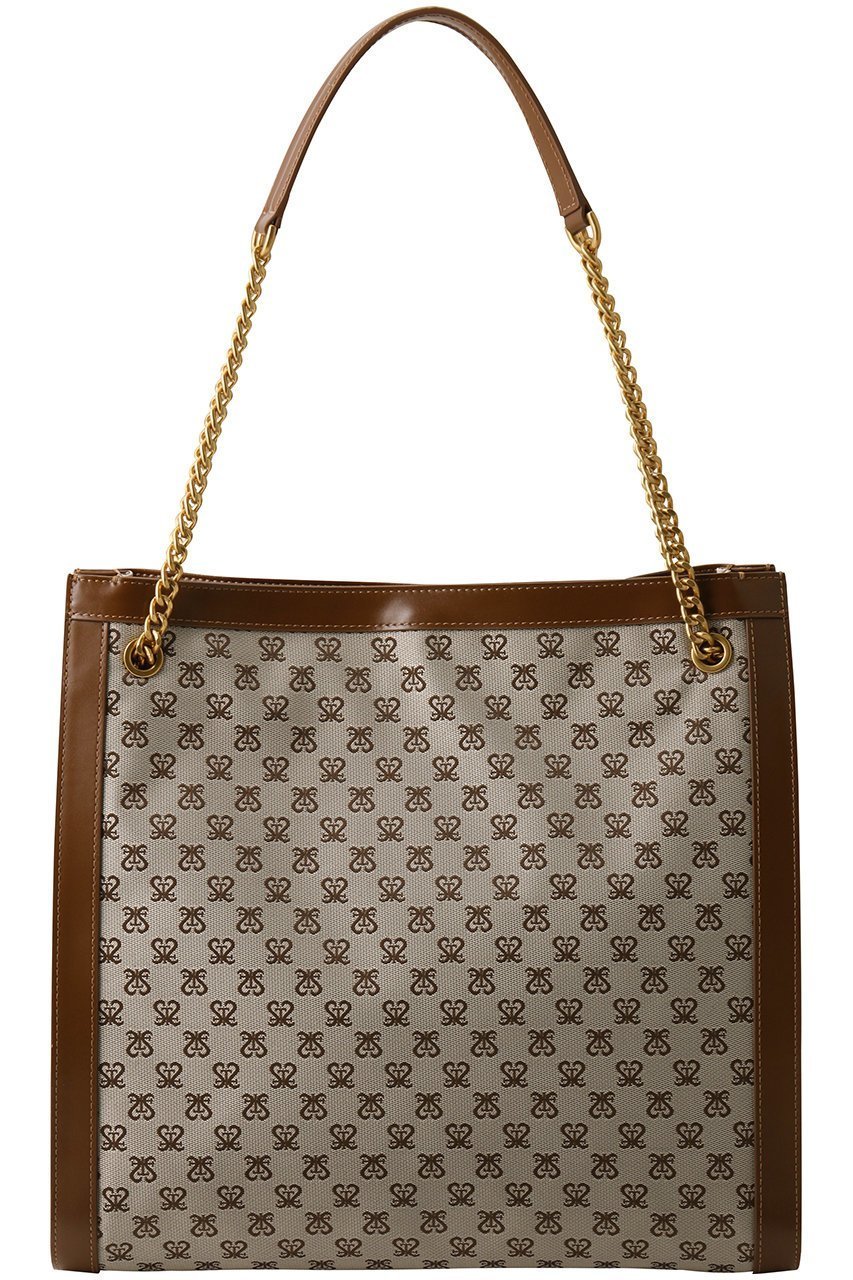 【スタッカート/STACCATO】のモノグラムスクエアトートバッグ インテリア・キッズ・メンズ・レディースファッション・服の通販 founy(ファニー) 　ファッション　Fashion　レディースファッション　Fashion for Women　バッグ　Bags　エレガント 上品　Elegant　スクエア　Square, Square Shape　柄ブラウン|ID: prp329100004431458 ipo3291000000034939222