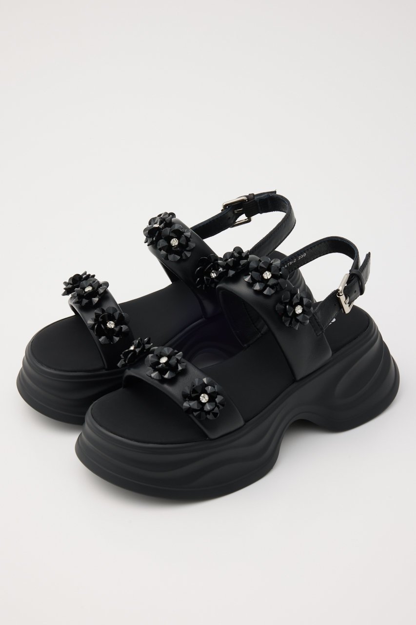 【スタッカート/STACCATO】のフラワーソリッドボリュームサンダル 人気、トレンドファッション・服の通販 founy(ファニー) 　ファッション　Fashion　レディースファッション　Fashion for Women　サンダル　Sandals, Summer Shoes　フラワー　Flower, Floral　 other-1|ID: prp329100004431461 ipo3291000000032857141