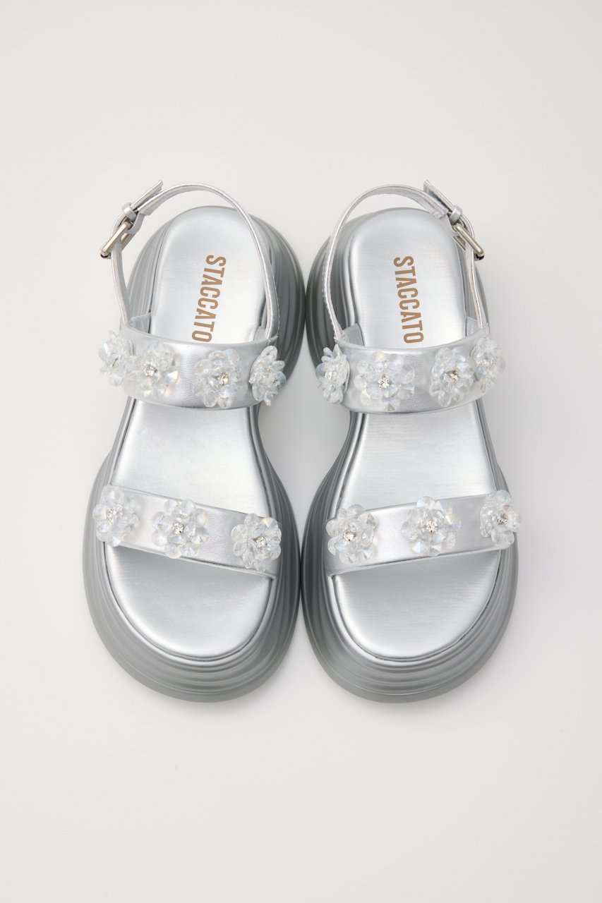 【スタッカート/STACCATO】のフラワーソリッドボリュームサンダル 人気、トレンドファッション・服の通販 founy(ファニー) 　ファッション　Fashion　レディースファッション　Fashion for Women　サンダル　Sandals, Summer Shoes　フラワー　Flower, Floral　other-3|ID: prp329100004431461 ipo3291000000035943775