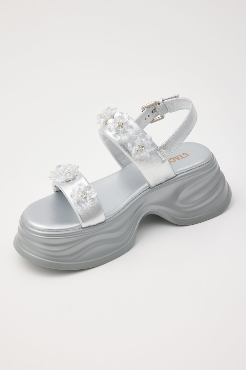 【スタッカート/STACCATO】のフラワーソリッドボリュームサンダル 人気、トレンドファッション・服の通販 founy(ファニー) 　ファッション　Fashion　レディースファッション　Fashion for Women　サンダル　Sandals, Summer Shoes　フラワー　Flower, Floral　other-8|ID: prp329100004431461 ipo3291000000035943780