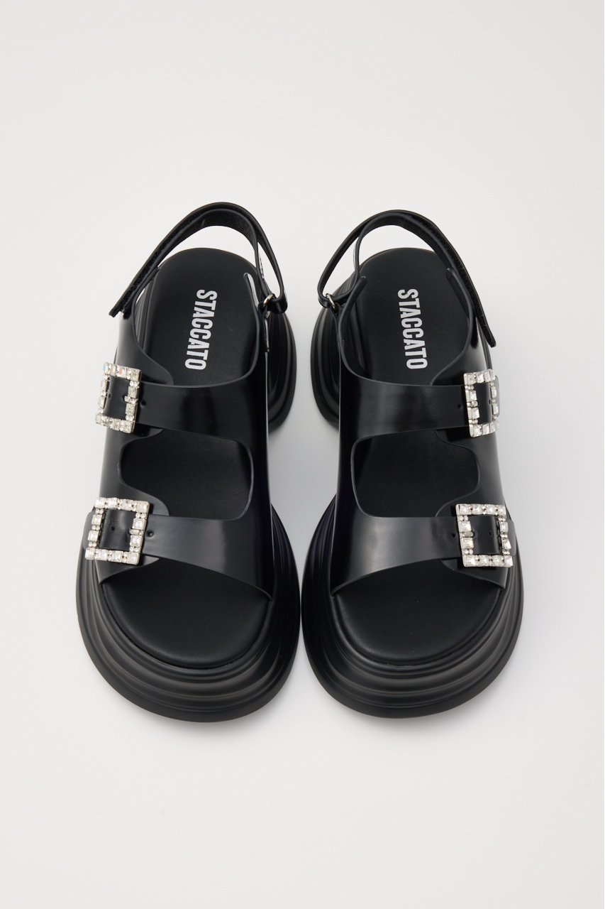 【スタッカート/STACCATO】のジャスパーボリュームソールサンダル 人気、トレンドファッション・服の通販 founy(ファニー) 　ファッション　Fashion　レディースファッション　Fashion for Women　エレガント 上品　Elegant　ガラス　Glass, Glassware　サンダル　Sandals, Summer Shoes　ストーン　Stone, Gem-Like　other-3|ID: prp329100004431462 ipo3291000000034939844