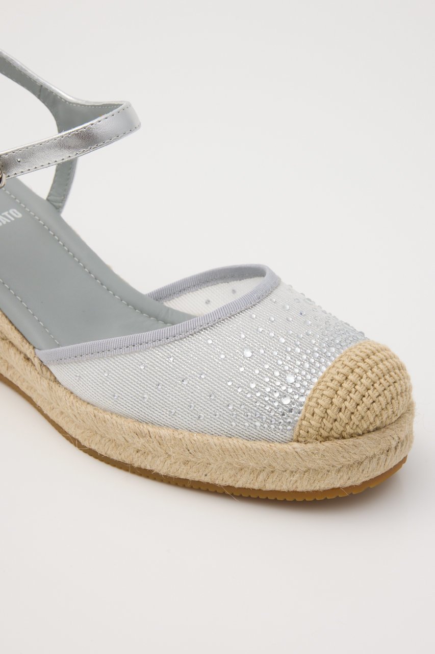 【スタッカート/STACCATO】のナーナウェッジソールエスパドリーユサンダル 人気、トレンドファッション・服の通販 founy(ファニー) 　ファッション　Fashion　レディースファッション　Fashion for Women　インソール　Shoe Insole　サンダル　Sandals, Summer Shoes　ストーン　Stone, Gem-Like　メッシュ　Mesh, Net Fabric　other-7|ID: prp329100004431464 ipo3291000000034939449