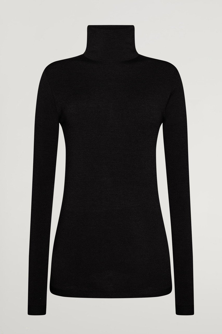 【ウォルフォード/Wolford】の53325 THE MERINO TOP LONG SLEEVES インテリア・キッズ・メンズ・レディースファッション・服の通販 founy(ファニー) 　ファッション　Fashion　レディースファッション　WOMEN　トップス・カットソー　Tops/Tshirt　シャツ/ブラウス　Shirts/Blouses　ロング / Tシャツ　T-Shirts　カットソー　Cut and Sewn　なめらか　Smooth　インナー　Inner　スリーブ　Sleeve　タートル　Turtle　タートルネック　Turtleneck　フィット　Fit　ロング　Long　ブラック|ID: prp329100004431485 ipo3291000000030951390