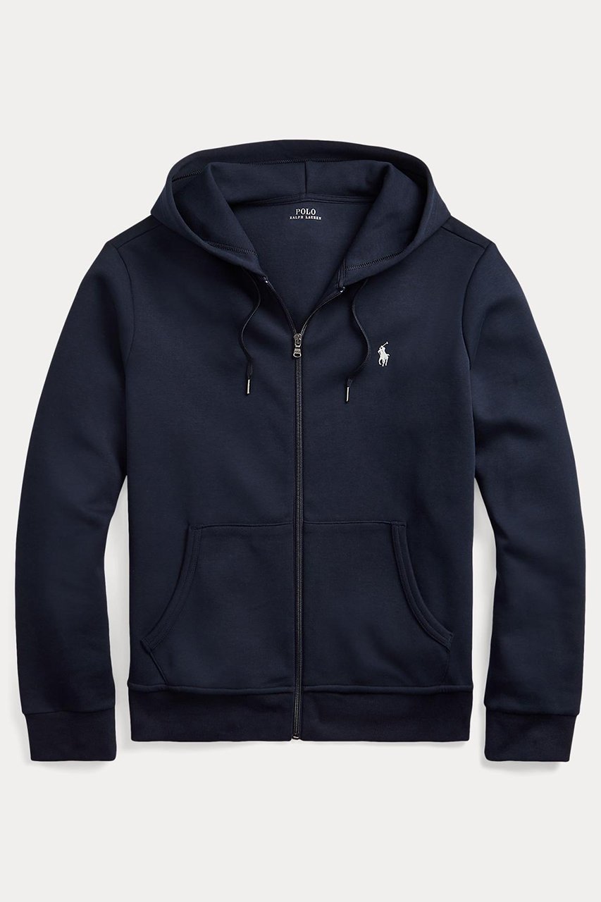 【ラルフローレン/RALPH LAUREN / MEN】の【MEN】【POLO RALPH LAUREN】ダブルニット フルジップ フーディ インテリア・キッズ・メンズ・レディースファッション・服の通販 founy(ファニー) 　ファッション　Fashion　メンズファッション　Fashion for Men　トップス・カットソー　Cut & Sew Tops　ニット・セーター / 定番トップス　Knit Tops & Sweaters　パーカー・フーディー / カジュアルコーデ　Hoodies & Parkas　メンズシャツ　Shirts　なめらか　Smooth, Silky Texture　シンプル　Simple, Minimal　ジーンズ　Jeans, Denim Pants　スポーティ　Sporty, Casual Athletic　ダブル　Double, Double-Breasted　ドローストリング　Drawstring, Pull Cord　ポケット　Pocket, Pocket Detail　長袖　Long Sleeve, Full Sleeve　ネイビー|ID: prp329100004431487 ipo3291000000032862975