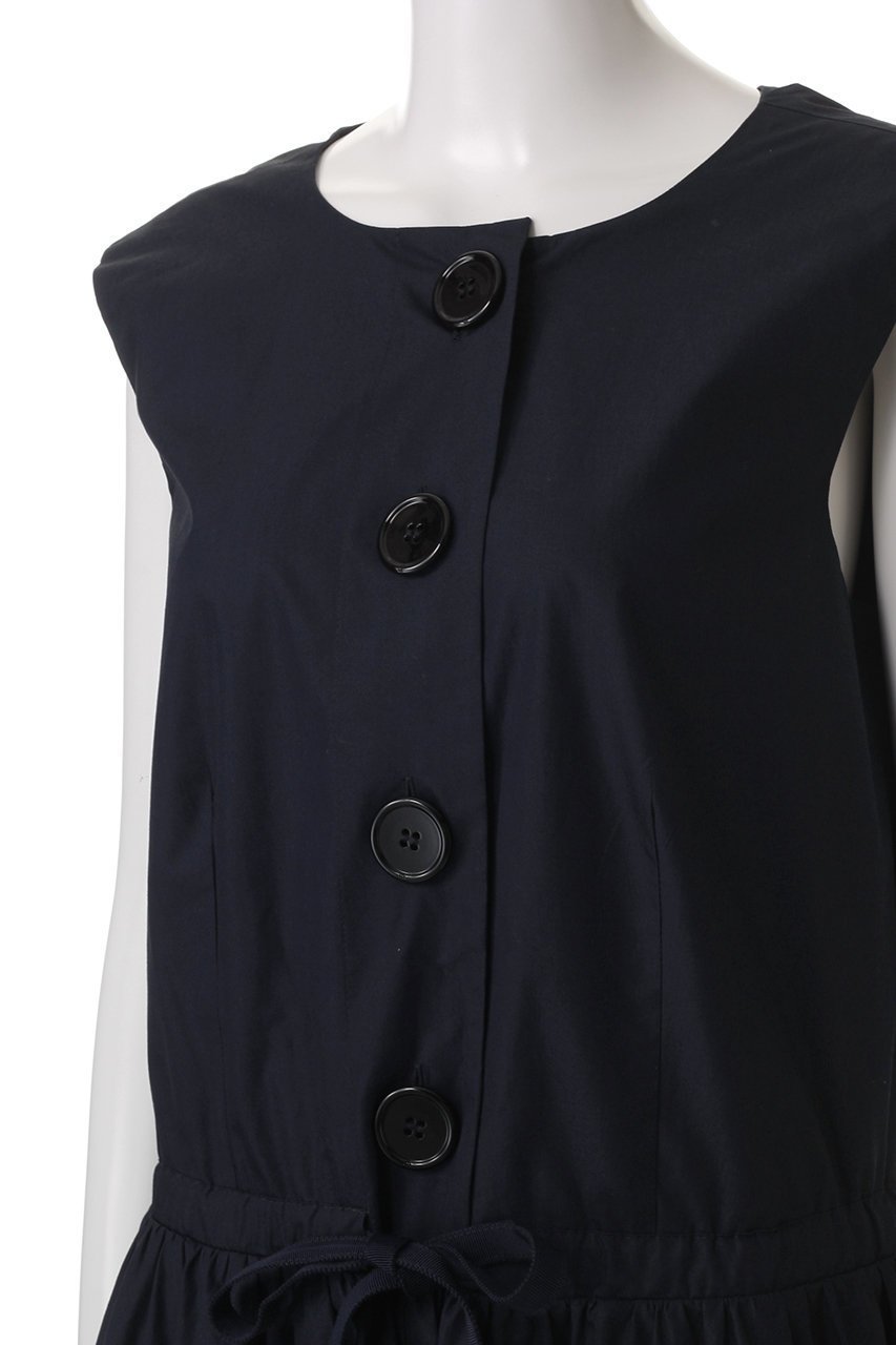 【パトゥ/PATOU】のコットンポプリンボタンドレス 人気、トレンドファッション・服の通販 founy(ファニー) 　ファッション　Fashion　レディースファッション　Fashion for Women　ワンピース　Dresses　フォーマル・パーティードレス・結婚式用ドレス　Elegant & Casual Dresses　チュニック　Tunic Tops & Dresses　チュニック　Tunic, Long Top　ドレス　Dress, One-Piece　リボン　Ribbon, Bow　other-5|ID: prp329100004431492 ipo3291000000034954851