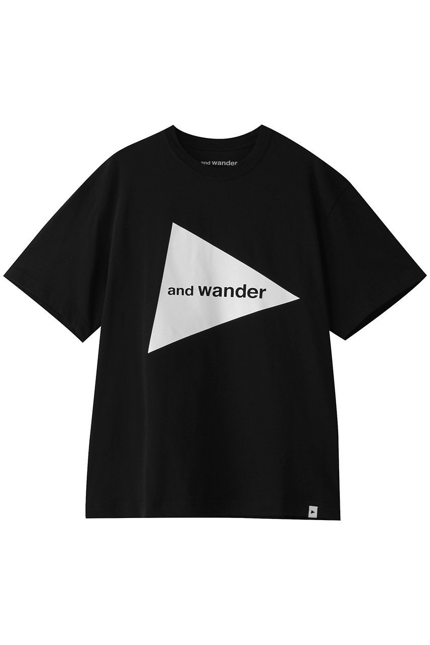 【アンドワンダー/and wander】の【UNISEX】and wander big logo ショートスリーブTシャツ インテリア・キッズ・メンズ・レディースファッション・服の通販 founy(ファニー) ファッション Fashion レディースファッション Fashion for Women トップス・カットソー Cut & Sew Tops シャツ・ブラウス・オフィスカジュアル Elegant Blouses & Button-Ups ロングTシャツ・Tシャツ Longline T-Shirts & Tees カットソー・ベーシックTシャツ Cut-and-Sewn Tops / Stretch Tees & Basics ユニセックス Unisex, Genderless ショート Short, Short Length スタイリッシュ Stylish, Fashionable スリーブ Sleeve, Long Sleeve / Short Sleeve フロント Front, Front Design 夏 Summer 定番 Standard, Basic Item 春 Spring S/S・春夏 SS, Spring/Summer, Warm Season ブラック|ID: prp329100004431495 ipo3291000000032866573