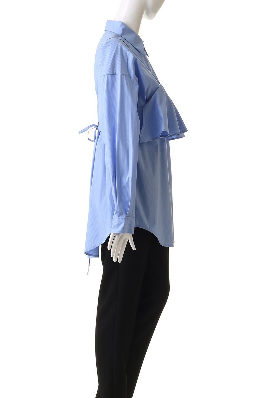 【ガリャルダガランテ/GALLARDAGALANTE】のレイヤードシャツ 人気、トレンドファッション・服の通販 founy(ファニー) 　ファッション　Fashion　レディースファッション　Fashion for Women　トップス・カットソー　Cut & Sew Tops　シャツ・ブラウス・オフィスカジュアル　Elegant Blouses & Button-Ups　ストライプ　Stripe, Striped Pattern　スリーブ　Sleeve, Long Sleeve / Short Sleeve　セパレート　Separate, Two-Piece　トレンド　Trend, Trending Now　フリル　Frill, Ruffle　ボトム　Bottoms, Lower Wear　ロング　Long, Long-Length　other-3|ID: prp329100004431503 ipo3291000000031259546