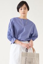 【マルティニーク/martinique】のファブリックコンビプルオーバー サックス|ID: prp329100004431508 ipo3291000000035731531