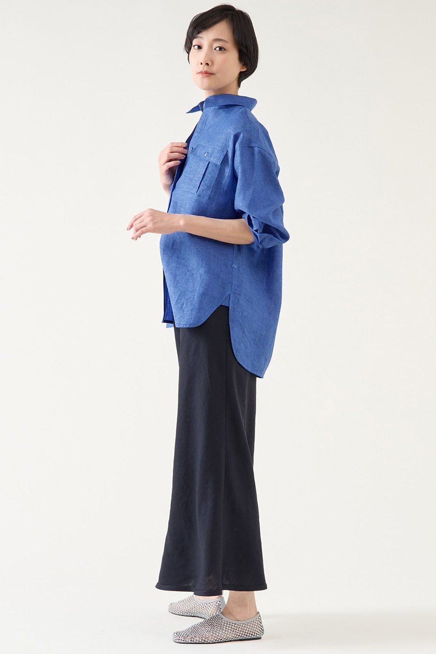 【マルティニーク/martinique】のリネンシャツ 人気、トレンドファッション・服の通販 founy(ファニー) 　ファッション　Fashion　レディースファッション　WOMEN　トップス・カットソー　Tops/Tshirt　シャツ/ブラウス　Shirts/Blouses　おすすめ　Recommend　イタリア　Italy　スリーブ　Sleeve　ポケット　Pocket　リネン　Linen　リラックス　Relax　ロング　Long　夏　Summer　羽織　Haori　other-5|ID: prp329100004431511 ipo3291000000031327192