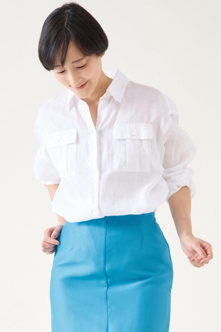 【マルティニーク/martinique】のリネンシャツ 人気、トレンドファッション・服の通販 founy(ファニー) 　ファッション　Fashion　レディースファッション　Fashion for Women　トップス・カットソー　Cut & Sew Tops　シャツ・ブラウス・オフィスカジュアル　Elegant Blouses & Button-Ups　おすすめ　Recommended / Our Picks　イタリア　Italy　スリーブ　Sleeve, Long Sleeve / Short Sleeve　ポケット　Pocket, Pocket Detail　リネン　Linen, Linen Fabric　リラックス　Relax, Relaxed Fit　ロング　Long, Long-Length　夏　Summer　羽織　Haori, Light Jacket　 other-1|ID: prp329100004431511 ipo3291000000032841905