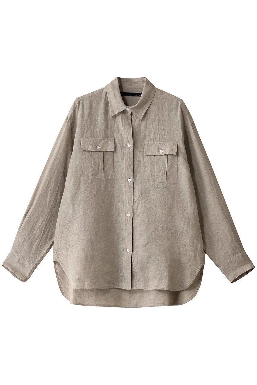【マルティニーク/martinique】のリネンシャツ インテリア・キッズ・メンズ・レディースファッション・服の通販 founy(ファニー) 　ファッション　Fashion　レディースファッション　Fashion for Women　トップス・カットソー　Cut & Sew Tops　シャツ・ブラウス・オフィスカジュアル　Elegant Blouses & Button-Ups　おすすめ　Recommended / Our Picks　イタリア　Italy　スリーブ　Sleeve, Long Sleeve / Short Sleeve　ポケット　Pocket, Pocket Detail　リネン　Linen, Linen Fabric　リラックス　Relax, Relaxed Fit　ロング　Long, Long-Length　夏　Summer　羽織　Haori, Light Jacket　ナチュラル|ID: prp329100004431511 ipo3291000000032841925