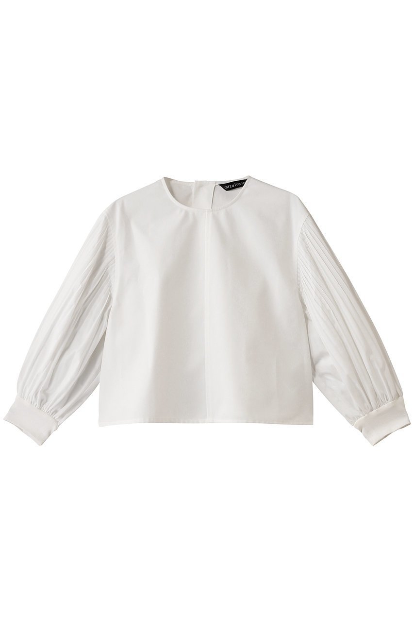 【ミズイロ インド/mizuiro ind】のpleats puff slv P/O プルオーバー 人気、トレンドファッション・服の通販 founy(ファニー) 　ファッション　Fashion　レディースファッション　Fashion for Women　トップス・カットソー　Cut & Sew Tops　シャツ・ブラウス・オフィスカジュアル　Elegant Blouses & Button-Ups　カジュアルプルオーバー・ニットトップス　Pullovers & Knit Tops / Casual Pullovers　シンプル　Simple, Minimal　スリーブ　Sleeve, Long Sleeve / Short Sleeve　トレンド　Trend, Trending Now　プリーツ　Pleats, Pleated　ロング　Long, Long-Length　エレガント 上品　Elegant　 other-1|ID: prp329100004431515 ipo3291000000032852987