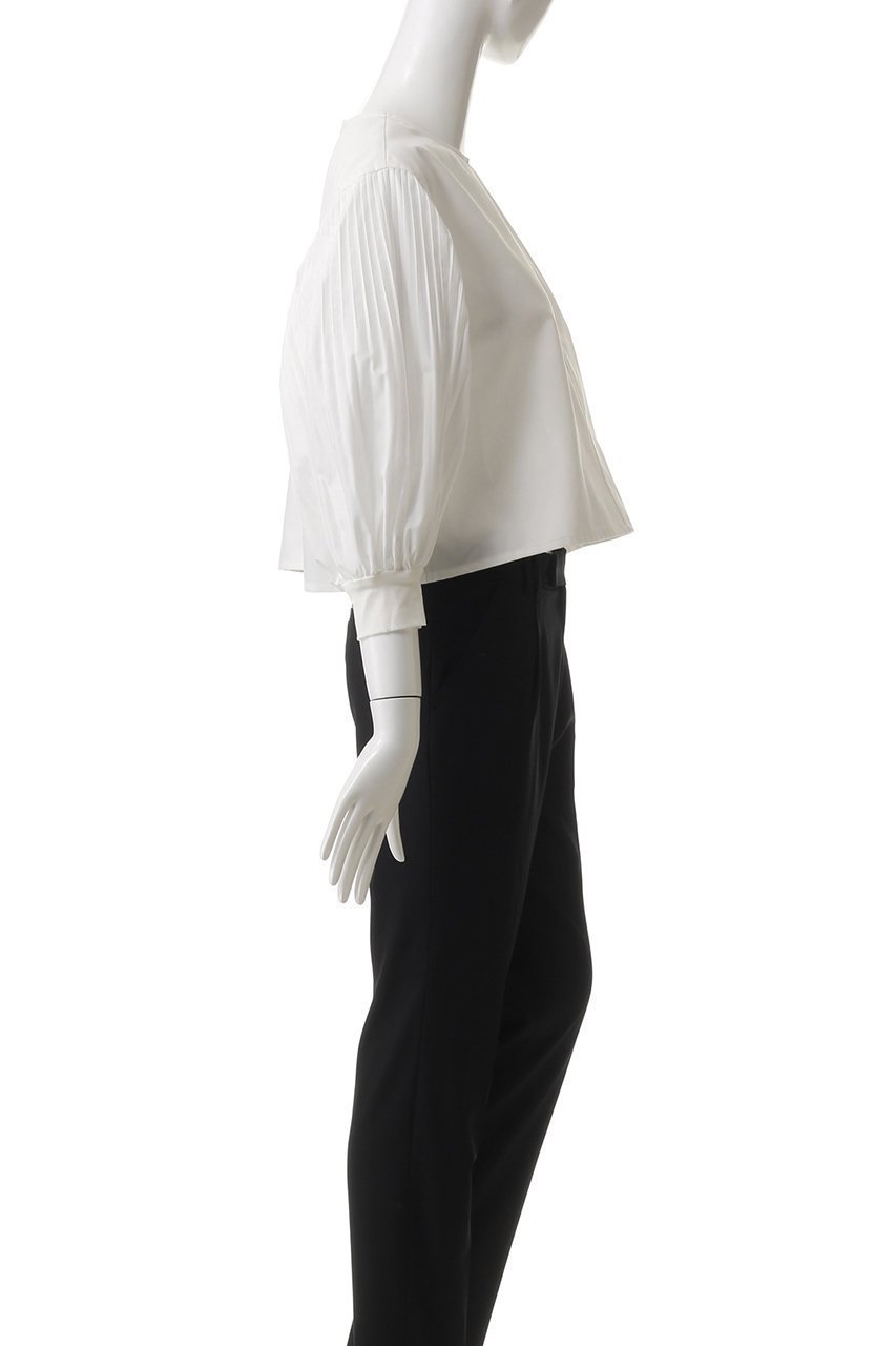 【ミズイロ インド/mizuiro ind】のpleats puff slv P/O プルオーバー 人気、トレンドファッション・服の通販 founy(ファニー) 　ファッション　Fashion　レディースファッション　Fashion for Women　トップス・カットソー　Cut & Sew Tops　シャツ・ブラウス・オフィスカジュアル　Elegant Blouses & Button-Ups　カジュアルプルオーバー・ニットトップス　Pullovers & Knit Tops / Casual Pullovers　シンプル　Simple, Minimal　スリーブ　Sleeve, Long Sleeve / Short Sleeve　トレンド　Trend, Trending Now　プリーツ　Pleats, Pleated　ロング　Long, Long-Length　エレガント 上品　Elegant　other-3|ID: prp329100004431515 ipo3291000000032853011