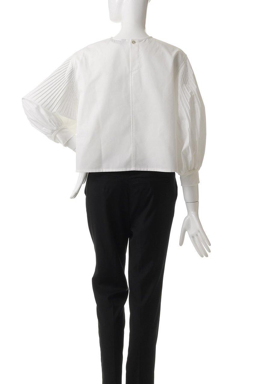 【ミズイロ インド/mizuiro ind】のpleats puff slv P/O プルオーバー 人気、トレンドファッション・服の通販 founy(ファニー) 　ファッション　Fashion　レディースファッション　Fashion for Women　トップス・カットソー　Cut & Sew Tops　シャツ・ブラウス・オフィスカジュアル　Elegant Blouses & Button-Ups　カジュアルプルオーバー・ニットトップス　Pullovers & Knit Tops / Casual Pullovers　シンプル　Simple, Minimal　スリーブ　Sleeve, Long Sleeve / Short Sleeve　トレンド　Trend, Trending Now　プリーツ　Pleats, Pleated　ロング　Long, Long-Length　エレガント 上品　Elegant　other-4|ID: prp329100004431515 ipo3291000000032853019