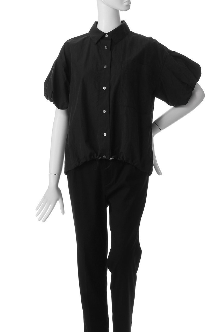 【エリオポール/heliopole】のパフスリーブドローストリングシャツ 人気、トレンドファッション・服の通販 founy(ファニー) 　ファッション　Fashion　レディースファッション　Fashion for Women　トップス・カットソー　Cut & Sew Tops　シャツ・ブラウス・オフィスカジュアル　Elegant Blouses & Button-Ups　ショート　Short, Short Length　シンプル　Simple, Minimal　スリーブ　Sleeve, Long Sleeve / Short Sleeve　ドローストリング　Drawstring, Pull Cord　フェミニン　Feminine, Girly　other-6|ID: prp329100004431519 ipo3291000000032853071
