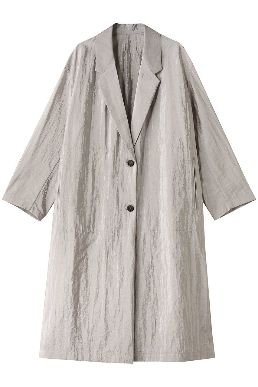 【エリオポール/heliopole】のシャイニーシアーライトコート インテリア・キッズ・メンズ・レディースファッション・服の通販 founy(ファニー) 　ファッション　Fashion　レディースファッション　Fashion for Women　アウター　Coat / Outerwear Collection　コート・ロングコート・ピーコート　Long Coats, Peacoats & More　シアー　Sheer, See-Through　シンプル　Simple, Minimal　リラックス　Relax, Relaxed Fit　ロング　Long, Long-Length　夏　Summer　春　Spring　S/S・春夏　SS, Spring/Summer, Warm Season　ベージュ|ID: prp329100004431520 ipo3291000000035064401