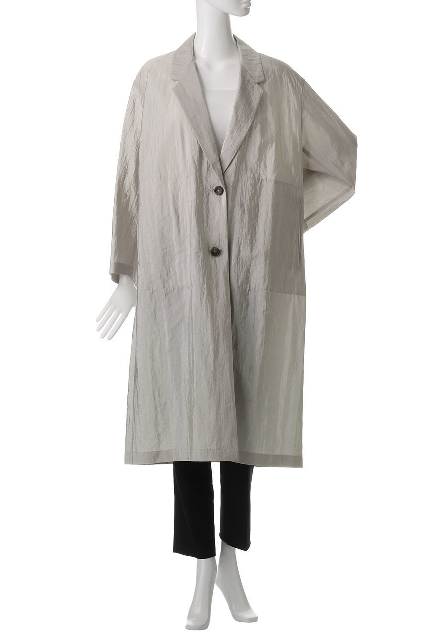 【エリオポール/heliopole】のシャイニーシアーライトコート 人気、トレンドファッション・服の通販 founy(ファニー) 　ファッション　Fashion　レディースファッション　Fashion for Women　アウター　Coat / Outerwear Collection　コート・ロングコート・ピーコート　Long Coats, Peacoats & More　シアー　Sheer, See-Through　シンプル　Simple, Minimal　リラックス　Relax, Relaxed Fit　ロング　Long, Long-Length　夏　Summer　春　Spring　S/S・春夏　SS, Spring/Summer, Warm Season　other-2|ID: prp329100004431520 ipo3291000000035333522