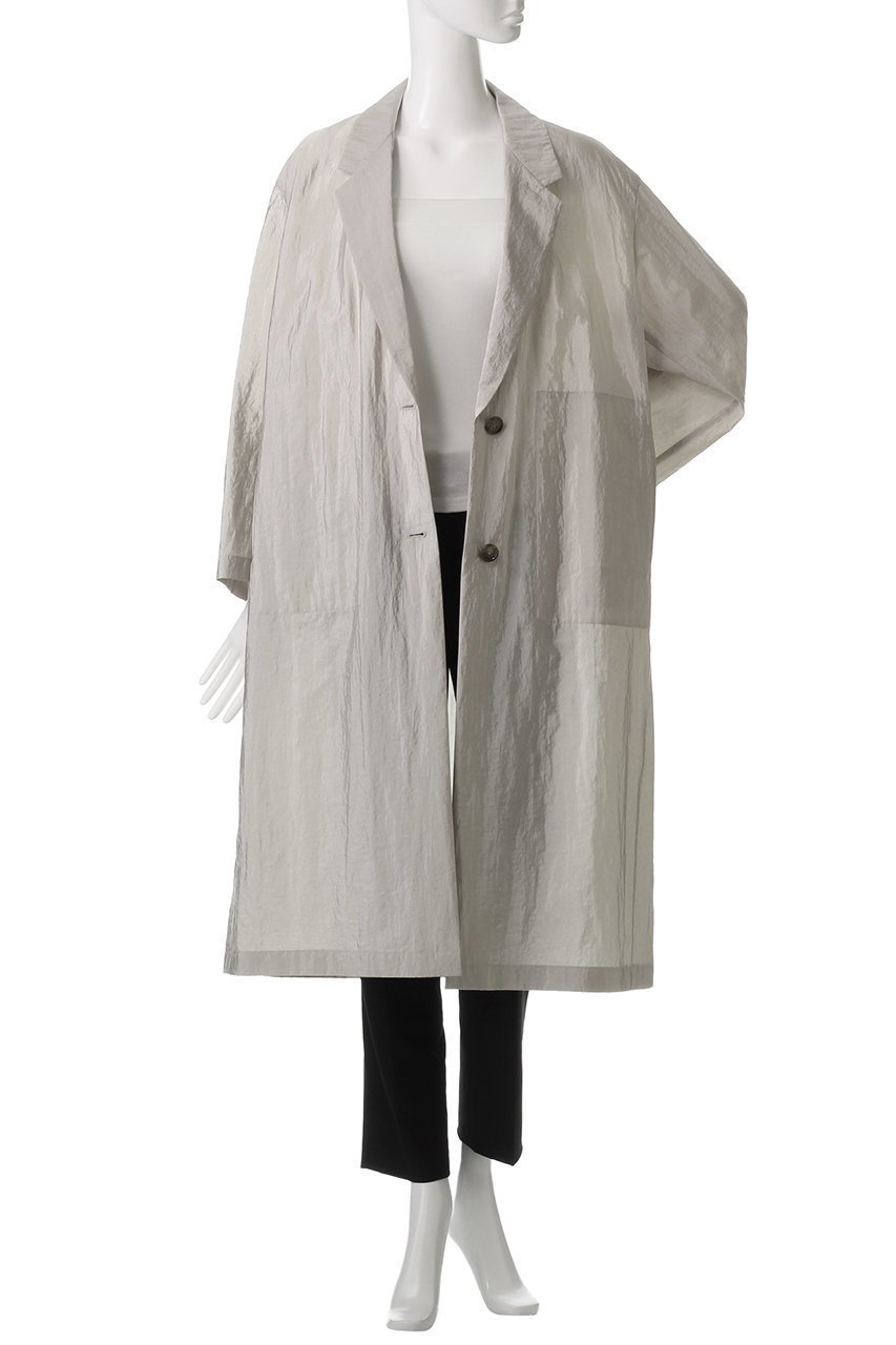 【エリオポール/heliopole】のシャイニーシアーライトコート 人気、トレンドファッション・服の通販 founy(ファニー) 　ファッション　Fashion　レディースファッション　Fashion for Women　アウター　Coat / Outerwear Collection　コート・ロングコート・ピーコート　Long Coats, Peacoats & More　シアー　Sheer, See-Through　シンプル　Simple, Minimal　リラックス　Relax, Relaxed Fit　ロング　Long, Long-Length　夏　Summer　春　Spring　S/S・春夏　SS, Spring/Summer, Warm Season　other-7|ID: prp329100004431520 ipo3291000000035333527