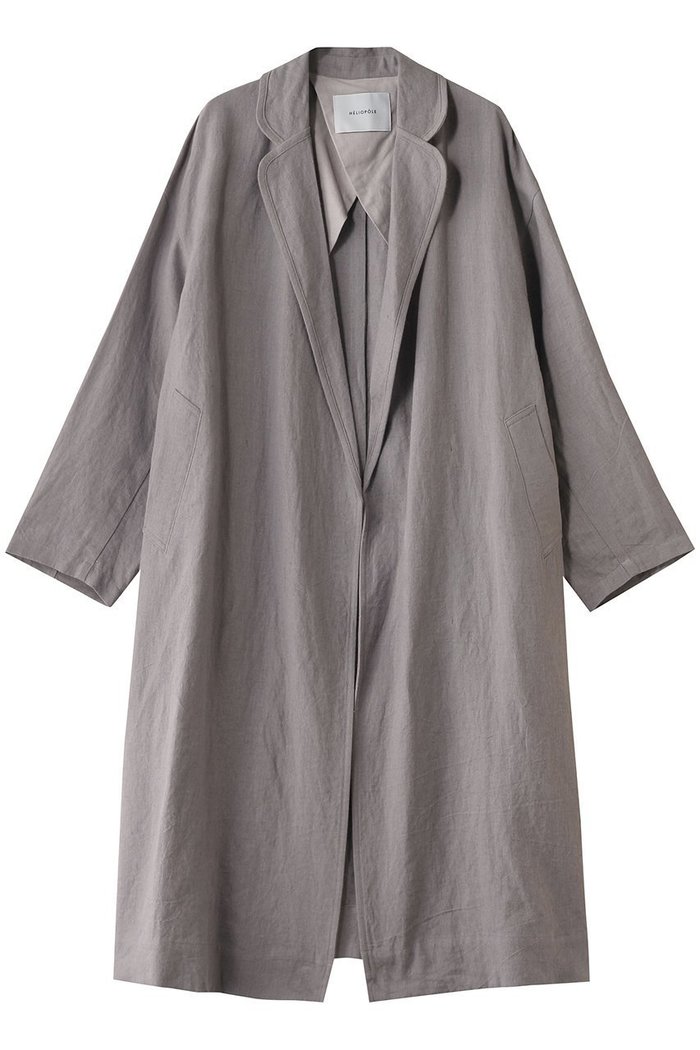 【エリオポール/heliopole】のDUNGAREES リネンロングコート インテリア・キッズ・メンズ・レディースファッション・服の通販 founy(ファニー) https://founy.com/ ファッション Fashion レディースファッション Fashion for Women アウター Coat / Outerwear Collection コート・ロングコート・ピーコート Long Coats, Peacoats & More シンプル Simple, Minimal リネン Linen, Linen Fabric ロング Long, Long-Length |ID: prp329100004431521 ipo3291000000035064359