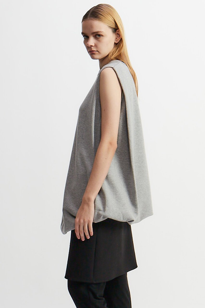 【プレインピープル/PLAIN PEOPLE】のコットン裏毛ノースリーブプルオーバー 人気、トレンドファッション・服の通販 founy(ファニー) 　ファッション　Fashion　レディースファッション　Fashion for Women　トップス・カットソー　Cut & Sew Tops　キャミソール&ノースリーブ　Camisoles & Sleeveless Tops　シャツ・ブラウス・オフィスカジュアル　Elegant Blouses & Button-Ups　ロングTシャツ・Tシャツ　Longline T-Shirts & Tees　カジュアルプルオーバー・ニットトップス　Pullovers & Knit Tops / Casual Pullovers　カットソー・ベーシックTシャツ　Cut-and-Sewn Tops / Stretch Tees & Basics　ショート　Short, Short Length　シンプル　Simple, Minimal　スリーブ　Sleeve, Long Sleeve / Short Sleeve　ノースリーブ　Sleeveless, No-Sleeve　other-8|ID: prp329100004431528 ipo3291000000032706682