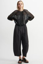 【プレインピープル/PLAIN PEOPLE】のタイプライタードロストパンツ ブラック|ID: prp329100004431532 ipo3291000000035677243