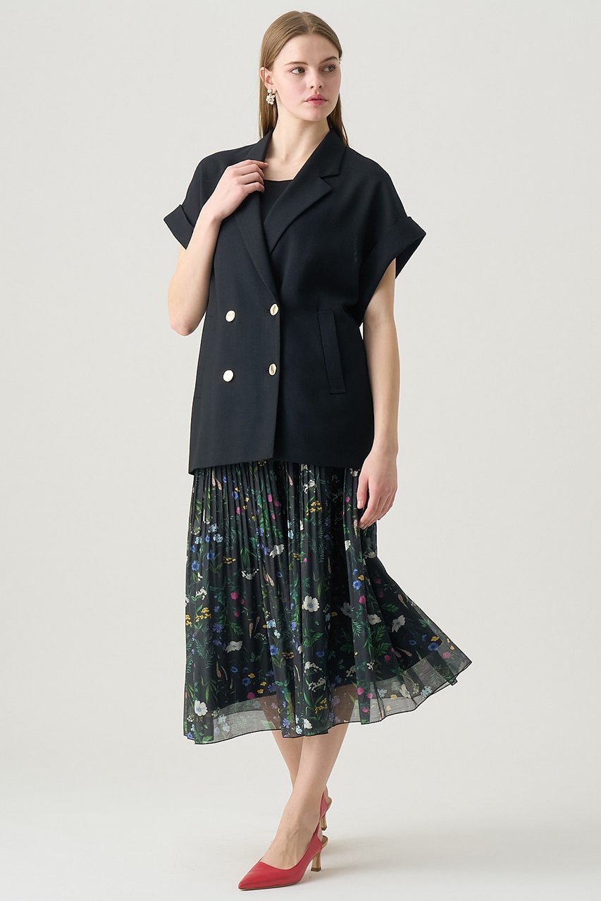 【アナイ/ANAYI】のカラミリネンライクフレンチスリーブ ジャケット 人気、トレンドファッション・服の通販 founy(ファニー) 　ファッション　Fashion　レディースファッション　WOMEN　アウター　Coat Outerwear　ジャケット　Jackets　カーディガン　Cardigan　ジャケット　Jacket　スリーブ　Sleeve　チュニック　Tunic　メタル　Metal　リネン　Linen　リラックス　Relax　other-8|ID: prp329100004431538 ipo3291000000031327240