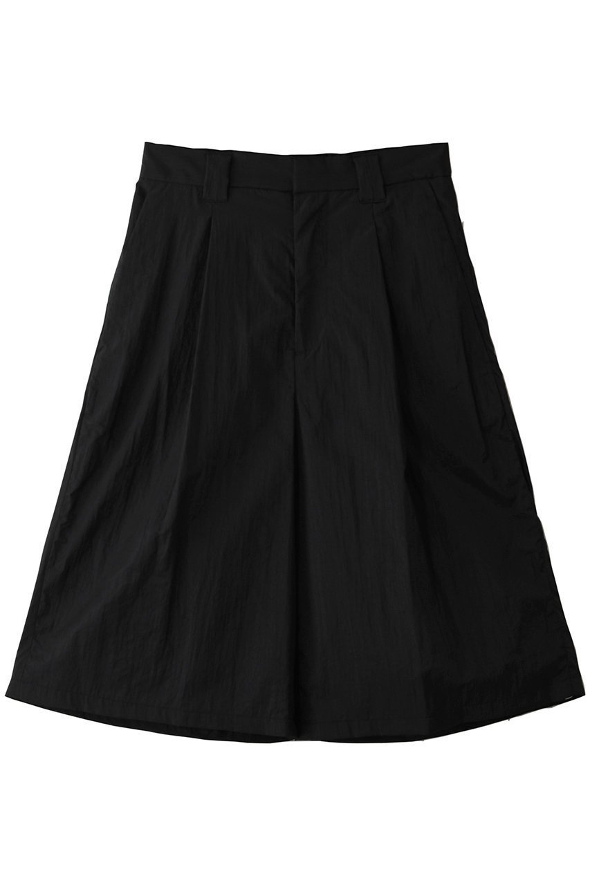 【ミディウミソリッド/MIDIUMISOLID】のnylon half PT パンツ インテリア・キッズ・メンズ・レディースファッション・服の通販 founy(ファニー) 　ファッション　Fashion　レディースファッション　Fashion for Women　パンツ　Pants & Trousers　ショートパンツ・ハーフパンツ　High-Waisted & Relaxed Shorts　ショート　Short, Short Length　シンプル　Simple, Minimal　ハーフ　Half, Half-Length　ループ　Loop, Loop Knit　ワイド　Wide, Wide Fit　夏　Summer　春　Spring　S/S・春夏　SS, Spring/Summer, Warm Season　軽量　Lightweight, Ultra Light　black|ID: prp329100004431539 ipo3291000000032909381