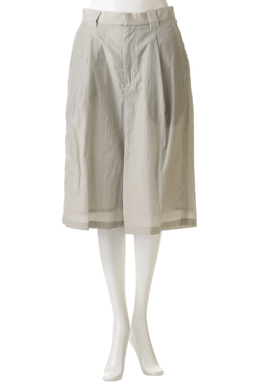 【ミディウミソリッド/MIDIUMISOLID】のnylon half PT パンツ 人気、トレンドファッション・服の通販 founy(ファニー) 　ファッション　Fashion　レディースファッション　Fashion for Women　パンツ　Pants & Trousers　ショートパンツ・ハーフパンツ　High-Waisted & Relaxed Shorts　ショート　Short, Short Length　シンプル　Simple, Minimal　ハーフ　Half, Half-Length　ループ　Loop, Loop Knit　ワイド　Wide, Wide Fit　夏　Summer　春　Spring　S/S・春夏　SS, Spring/Summer, Warm Season　軽量　Lightweight, Ultra Light　other-2|ID: prp329100004431539 ipo3291000000032909384