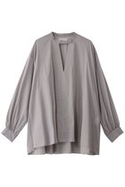 【ミディウミソリッド/MIDIUMISOLID】のstand collar skipper shirt.S シャツ gray|ID: prp329100004431540 ipo3291000000032852812
