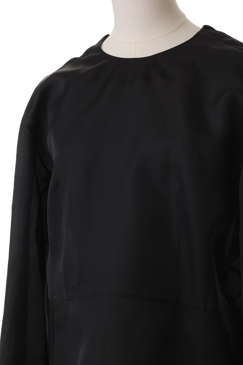 【ブラミンク/BLAMINK】のシルクオーガンジーブラウス 人気、トレンドファッション・服の通販 founy(ファニー) 　ファッション　Fashion　レディースファッション　Fashion for Women　トップス・カットソー　Cut & Sew Tops　シャツ・ブラウス・オフィスカジュアル　Elegant Blouses & Button-Ups　おすすめ　Recommended / Our Picks　オーガンジー　Organza Fabric　カフス　Cuff Design　シルク　Silk, 100% Silk　スリーブ　Sleeve, Long Sleeve / Short Sleeve　リボン　Ribbon, Bow　ロング　Long, Long-Length　エレガント 上品　Elegant　夏　Summer　春　Spring　S/S・春夏　SS, Spring/Summer, Warm Season　other-5|ID: prp329100004431551 ipo3291000000032852896