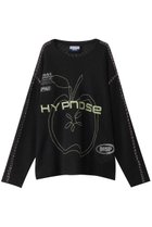 【メゾンスペシャル/MAISON SPECIAL】の【UNISEX】HYPNOSE刺しゅうメッシュニット BLK(ブラック)|ID: prp329100004431565 ipo3291000000032941954