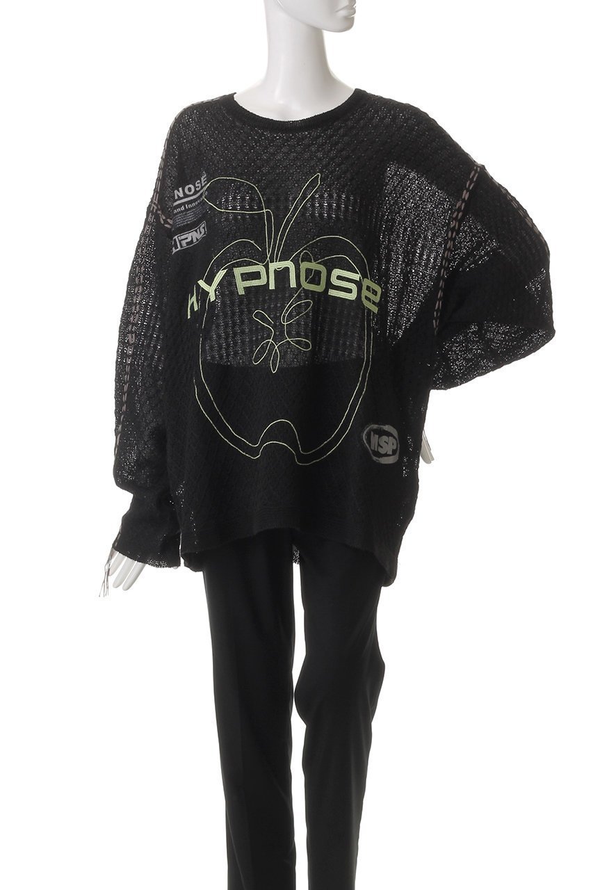 【メゾンスペシャル/MAISON SPECIAL】の【UNISEX】HYPNOSE刺しゅうメッシュニット 人気、トレンドファッション・服の通販 founy(ファニー) 　ファッション　Fashion　レディースファッション　Fashion for Women　トップス・カットソー　Cut & Sew Tops　ニット　Knit Tops & Sweaters　カジュアルプルオーバー・ニットトップス　Pullovers & Knit Tops / Casual Pullovers　ユニセックス　Unisex, Genderless　おすすめ　Recommended / Our Picks　インナー　Innerwear　デニム　Denim, Jeans Material　メッシュ　Mesh, Net Fabric　リラックス　Relax, Relaxed Fit　ワイド　Wide, Wide Fit　夏　Summer　春　Spring　S/S・春夏　SS, Spring/Summer, Warm Season　other-2|ID: prp329100004431565 ipo3291000000032941961