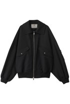【メゾンスペシャル/MAISON SPECIAL】の【UNISEX】48/2 4色シャンブレーウール襟付きブルゾン BLK(ブラック)|ID: prp329100004431566 ipo3291000000032960141