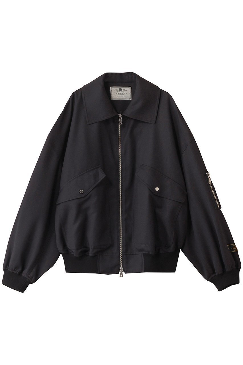 【メゾンスペシャル/MAISON SPECIAL】の【UNISEX】48/2 4色シャンブレーウール襟付きブルゾン インテリア・キッズ・メンズ・レディースファッション・服の通販 founy(ファニー) 　ファッション　Fashion　レディースファッション　Fashion for Women　アウター　Coat / Outerwear Collection　レディースジャケット・軽アウター　Jackets　ブルゾンジャケット・スポーティアウター　Blouson Jackets　ユニセックス　Unisex, Genderless　ジャケット　Jacket, Outerwear　ブルゾン　Blouson, Bomber Jacket　ポケット　Pocket, Pocket Detail　エレガント 上品　Elegant　C.GRY(チャコールグレー)|ID: prp329100004431566 ipo3291000000032960144