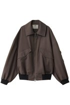 【メゾンスペシャル/MAISON SPECIAL】の【UNISEX】48/2 4色シャンブレーウール襟付きブルゾン GRY(グレー)|ID: prp329100004431566 ipo3291000000032960155