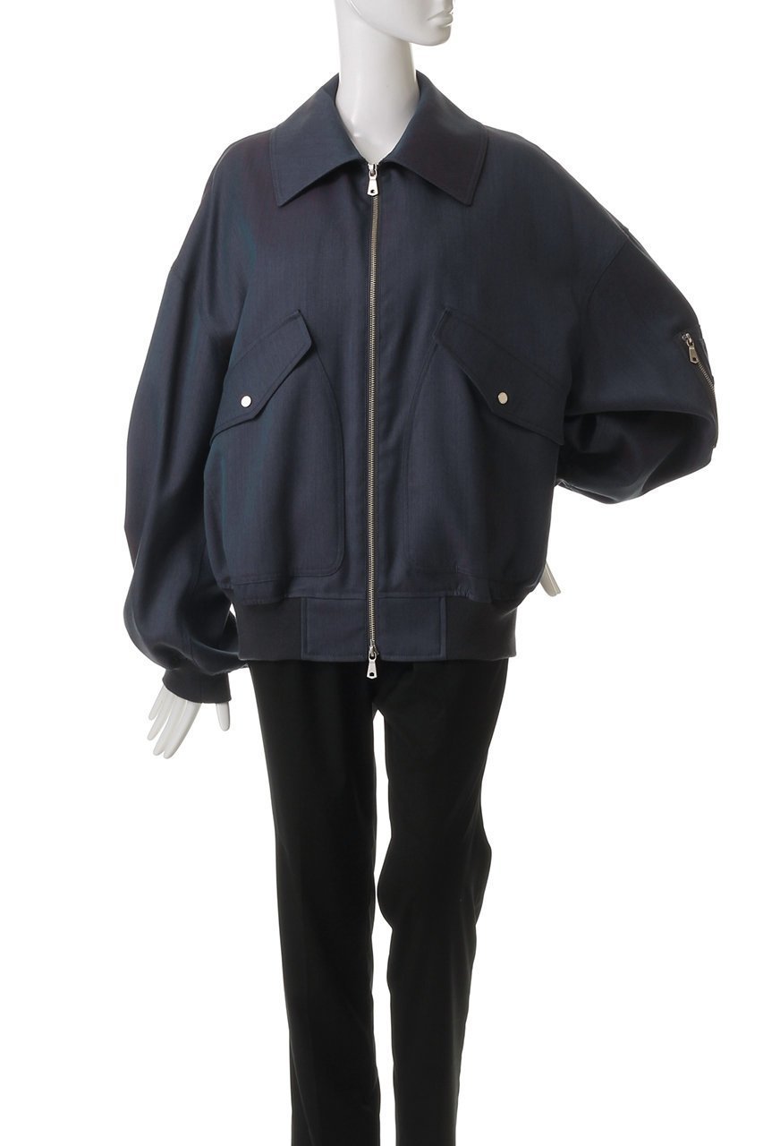 【メゾンスペシャル/MAISON SPECIAL】の【UNISEX】48/2 4色シャンブレーウール襟付きブルゾン 人気、トレンドファッション・服の通販 founy(ファニー) 　ファッション　Fashion　レディースファッション　Fashion for Women　アウター　Coat / Outerwear Collection　レディースジャケット・軽アウター　Jackets　ブルゾンジャケット・スポーティアウター　Blouson Jackets　ユニセックス　Unisex, Genderless　ジャケット　Jacket, Outerwear　ブルゾン　Blouson, Bomber Jacket　ポケット　Pocket, Pocket Detail　エレガント 上品　Elegant　other-2|ID: prp329100004431566 ipo3291000000032960160