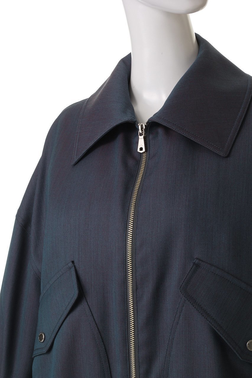 【メゾンスペシャル/MAISON SPECIAL】の【UNISEX】48/2 4色シャンブレーウール襟付きブルゾン 人気、トレンドファッション・服の通販 founy(ファニー) 　ファッション　Fashion　レディースファッション　Fashion for Women　アウター　Coat / Outerwear Collection　レディースジャケット・軽アウター　Jackets　ブルゾンジャケット・スポーティアウター　Blouson Jackets　ユニセックス　Unisex, Genderless　ジャケット　Jacket, Outerwear　ブルゾン　Blouson, Bomber Jacket　ポケット　Pocket, Pocket Detail　エレガント 上品　Elegant　other-5|ID: prp329100004431566 ipo3291000000035490444