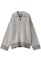 【メゾンスペシャル/MAISON SPECIAL】の【UNISEX】プレーティングスキッパーニットプルオーバー G.BGE(グレーベージュ)|ID: prp329100004431567 ipo3291000000035962176