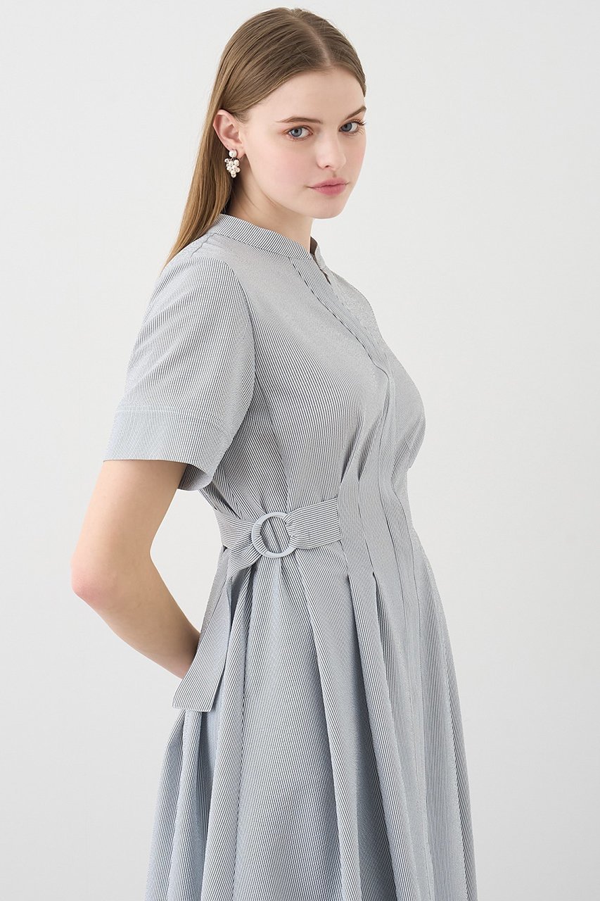 【アナイ/ANAYI】のサッカーストレッチサイドベルト ワンピース 人気、トレンドファッション・服の通販 founy(ファニー) 　ファッション　Fashion　レディースファッション　Fashion for Women　ワンピース　Dresses　チュニック　Tunic Tops & Dresses　ベルト&ウエストマーク　Belts & Waist Accessories　サッカー　Seersucker, Summer Fabric　スキッパー　Skipper, Open Collar　スタンド　Stand Collar, Upright Stand　ストレッチ　Stretch, Stretchy Fabric　チュニック　Tunic, Long Top　デコルテ　Décolleté, Neckline　フレア　Flare, Flared　ペチコート　Petticoat, Underskirt　ロング　Long, Long-Length　夏　Summer　ビジネス 仕事 通勤　Business / Work / Commuting　other-7|ID: prp329100004431569 ipo3291000000033706396