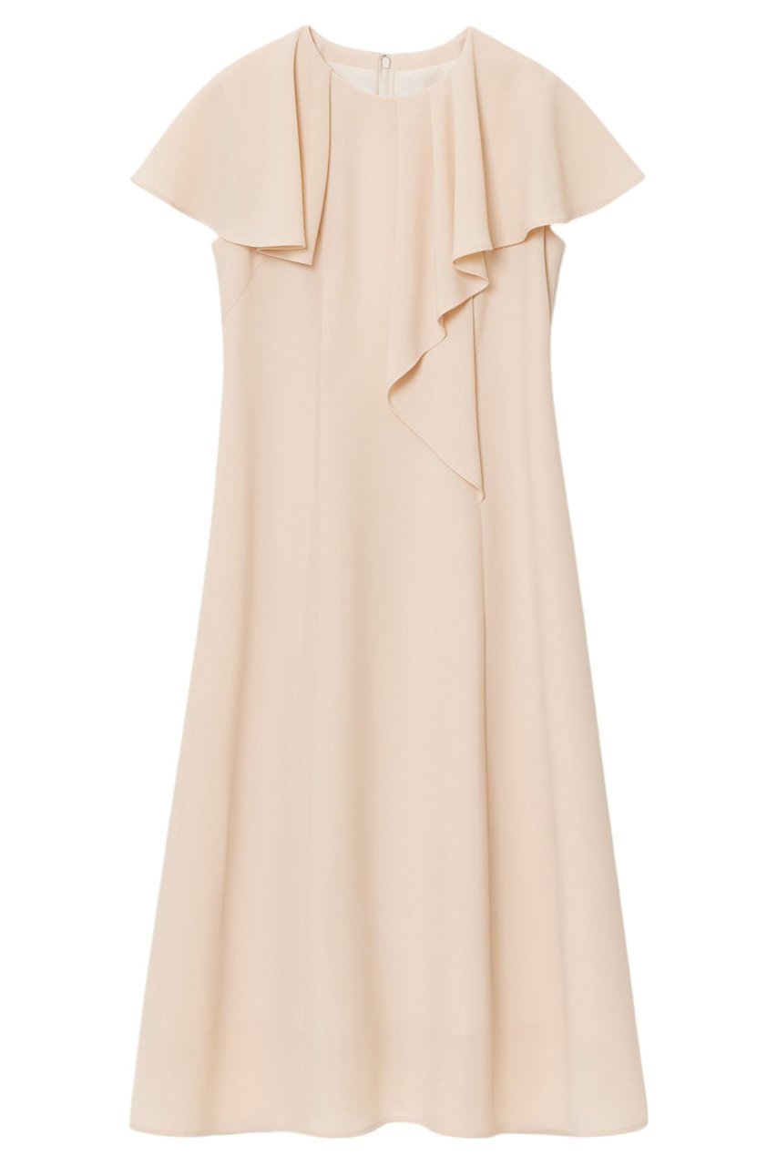 【アナイ/ANAYI】のカラミラッフルワンピース 人気、トレンドファッション・服の通販 founy(ファニー) 　ファッション　Fashion　レディースファッション　Fashion for Women　ワンピース　Dresses　チュニック　Tunic Tops & Dresses　アシンメトリー　Asymmetrical Style　エレガント 上品　Elegant　シェイプ　Shape, Slim Fit　チュニック　Tunic, Long Top　フロント　Front, Front Design　ラッフル　Ruffle, Frill　ロング　Long, Long-Length　 other-1|ID: prp329100004431573 ipo3291000000032865125